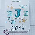 DIY Project life card: little sunshines <b>calendar</b> January
