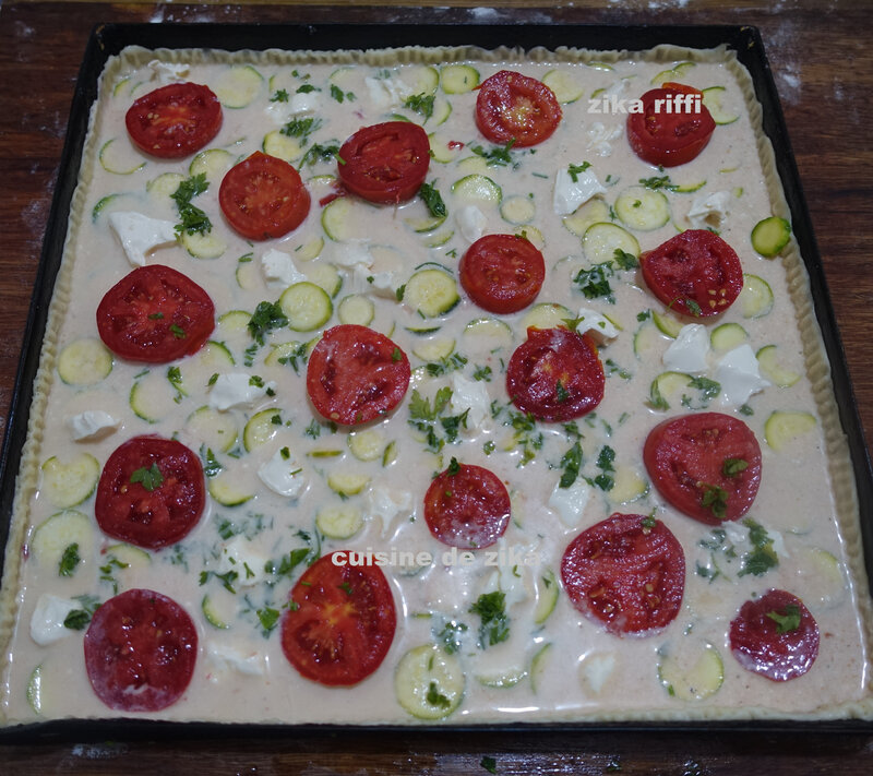 tarte courgettes tomate 1