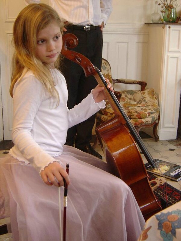 Iris et violoncelle Noël 2007