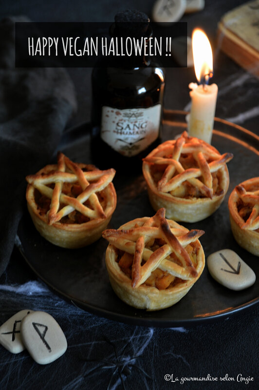 tartelettes pentagramme sorciere halloween vegan compote potiron pomme cannelle (1)