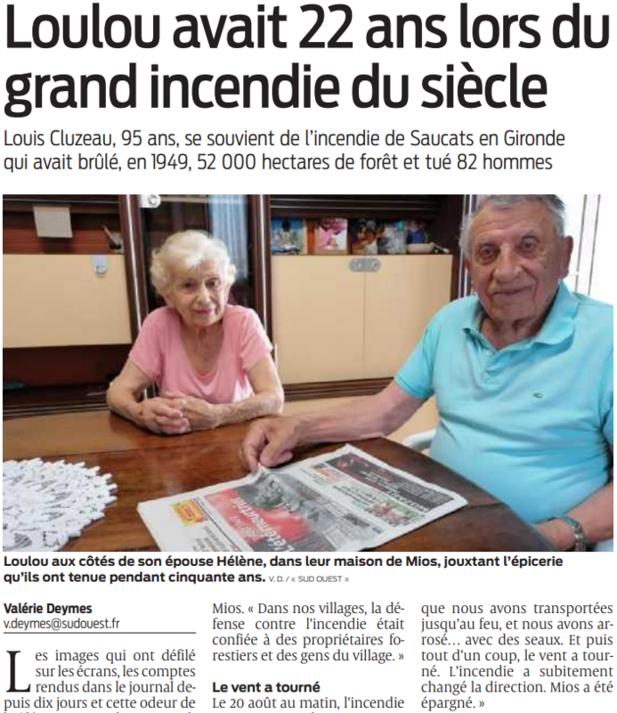 2022 07 24 SO loulou avait 22 ans lors du grand incendie du siècle