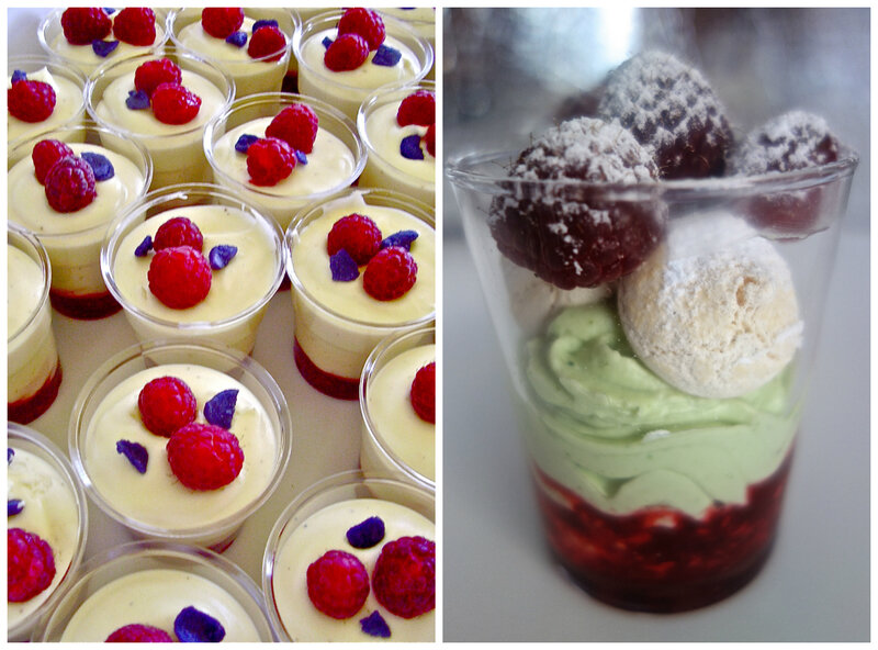 desserts aux framboises