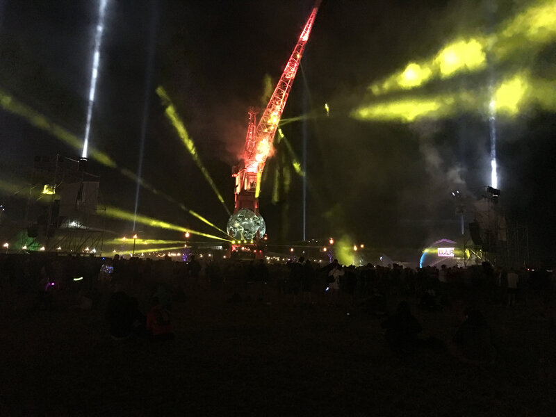 Glastonbury_festival_2019_Arcadia_Arcadia's Pangea_crane_grue