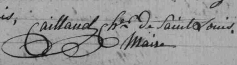 Caillaud maire signature