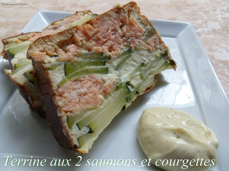 terrine aux 2 saumons et courgette