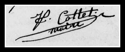 signature maire de Boismé - Cottet
