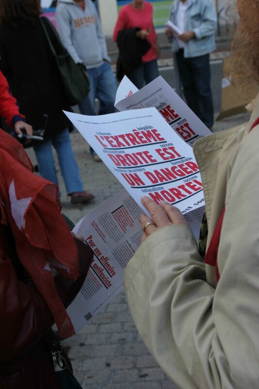 Rassemblement anti FN à Amiens