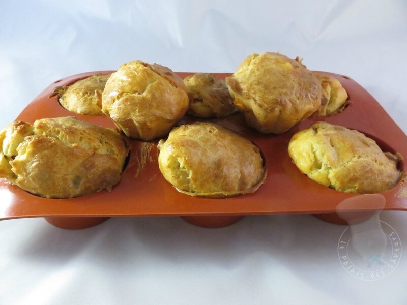 Muffins lait ribot, salami