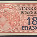 Dimension : un 18 francs rouge