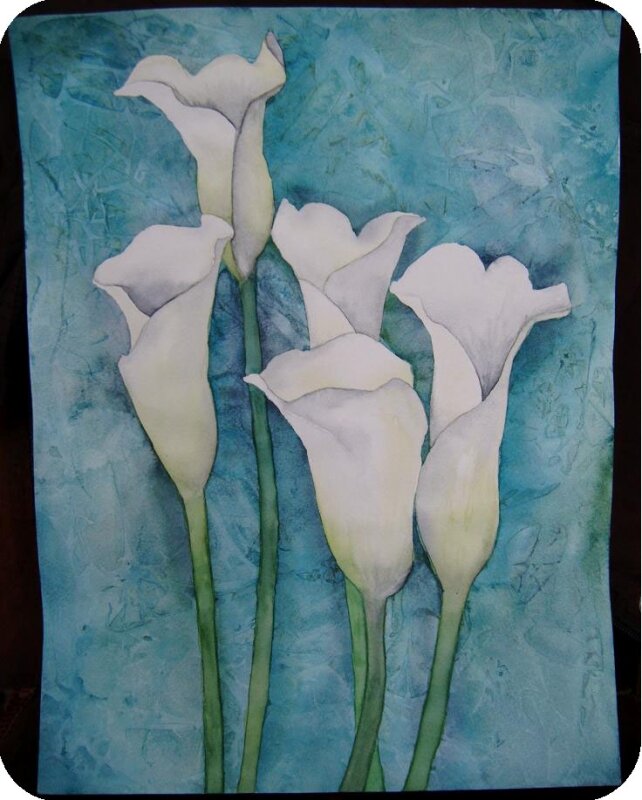 Arums aquarelle 24 02 2010 002