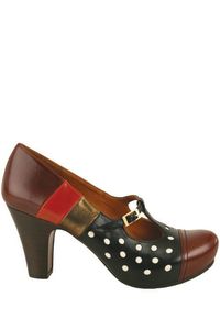 chie mihara chaussures à pois