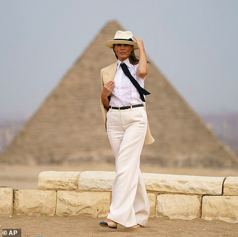Melania Trump in Egypt 2018