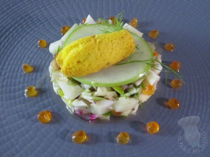 Fraîcheur de thon fumé, fenouil, citron de Menton