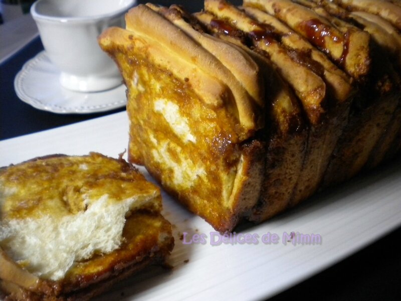 Brioche à effeuiller caramélisée (Pull apart bread) 5