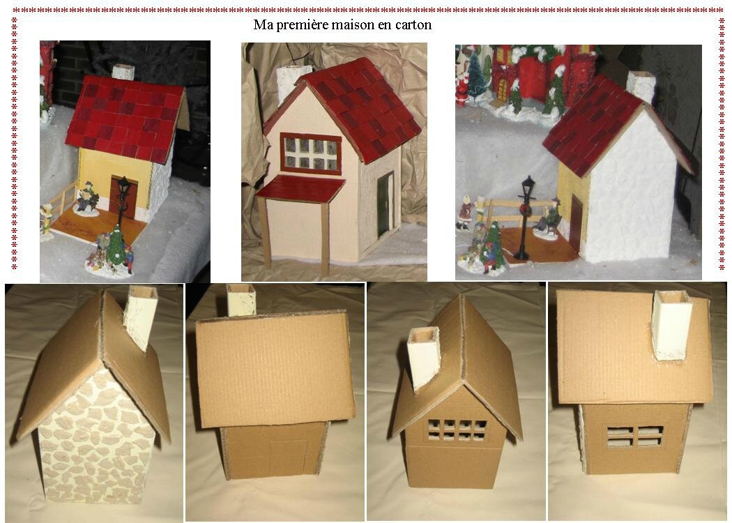 UNE MAISON EN CARTON La féerie de Noël