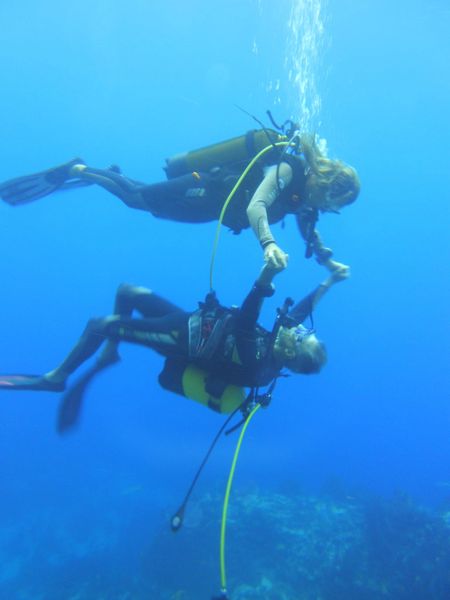 Sandy et Francis plongée