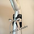 Bracelet manchette en dentelle broderie et création artisanale par <b>AMD</b> <b>à</b> <b>Coudre</b>