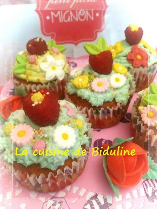 Mes cupcakes printaniers - La cuisine de Biduline