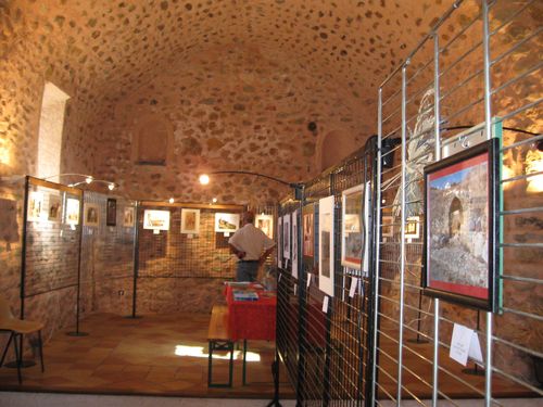 Vue de l'expo dans la chapelle