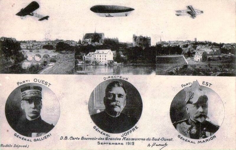 CPA Grandes manoeuvres 1912