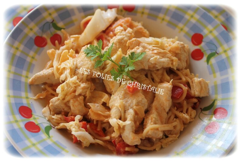 Poêlée dinde au curry rouge 5