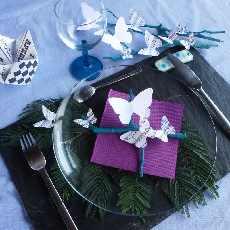 table papillons