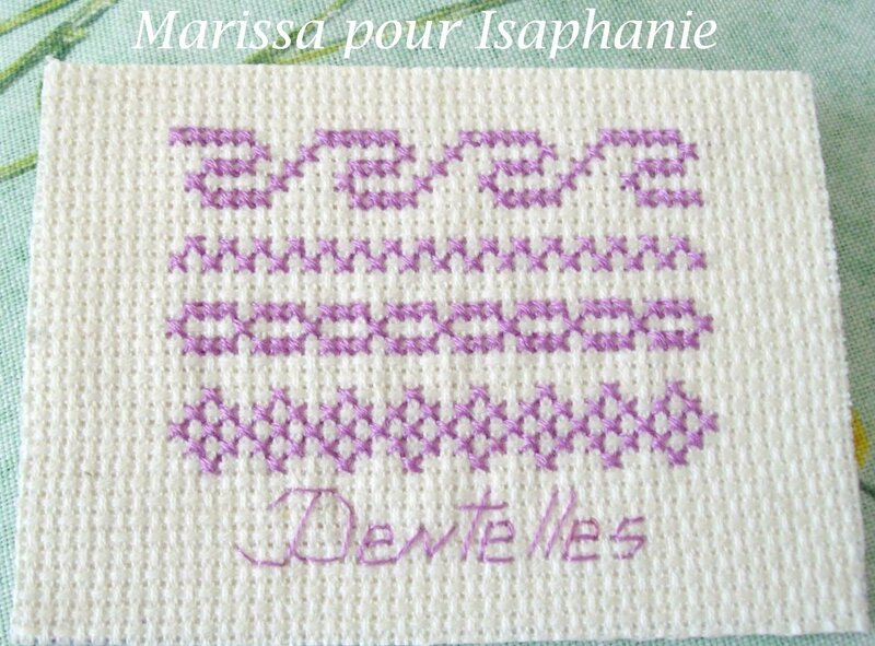 ATC Août Dentelles reçu de Marissa
