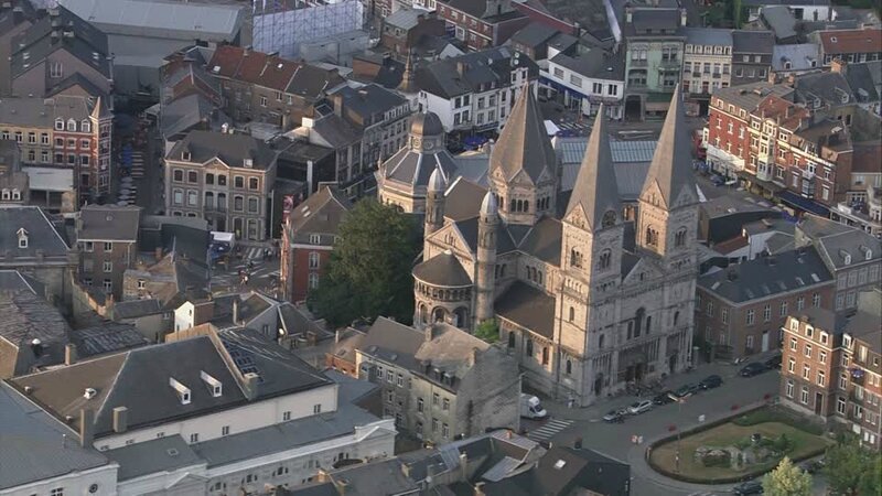 notre-dame-et-saint-remacle-spa-belgique-foret-ardennes VIA FRAMEPOOL STOCK FOOTAGE