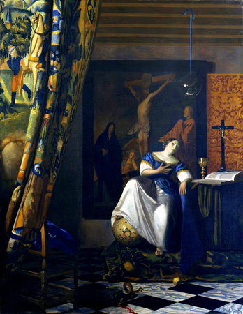 VERMEER 1670-74 Allegory_of_the_Catholic_Faith