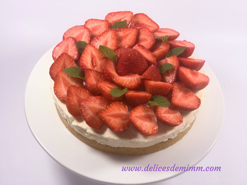 Tarte aux fraises sans cuisson 3