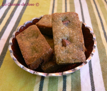Petits biscuits moelleux "thé matcha/amande/chocolat" recettes dessert Love Biscuits Soho Pavot & Buddy Biscuits Matcha ou Pistache