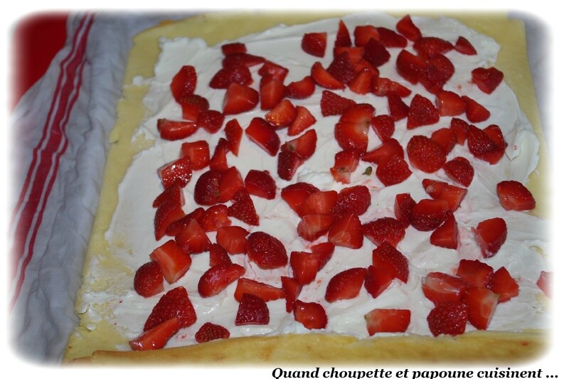 roulé aux fraises-9458