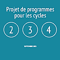 Cycles 2 3 4 : Programmes 2015