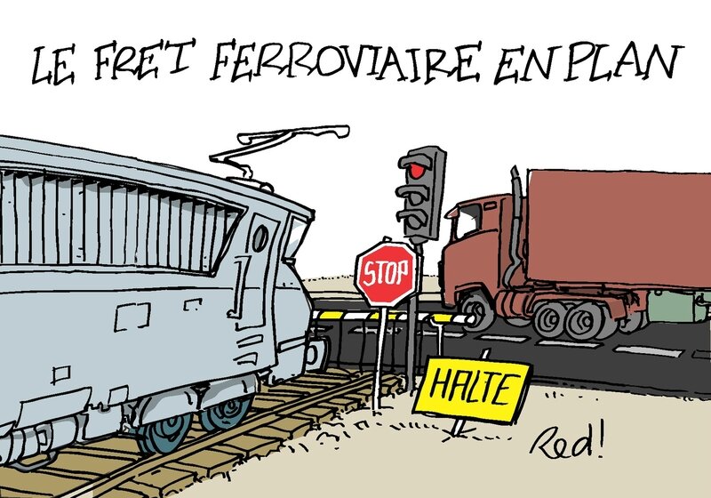 FRET FERROVIAIRE à l'arrêt