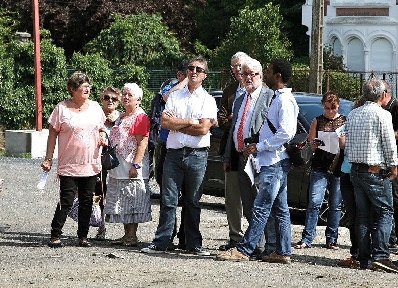 TRAVAUX ETE 2015 PARC JULES DECAMP visite élus