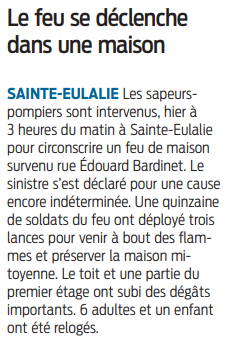 2022 04 11 SO Sainte-Eulalie Le feu se déclenche dans une maison