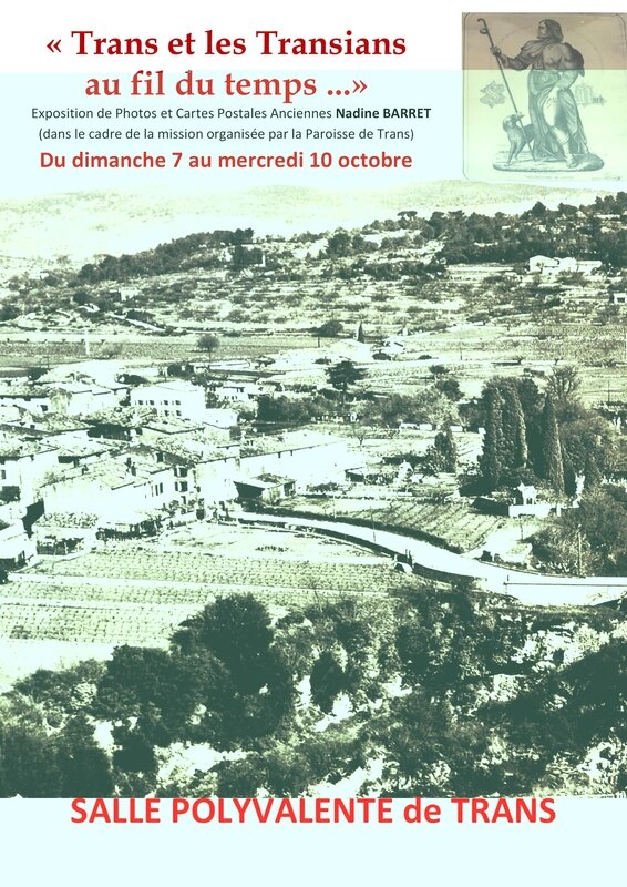 Trans et les Transians au fil du temps-Exposition affiche