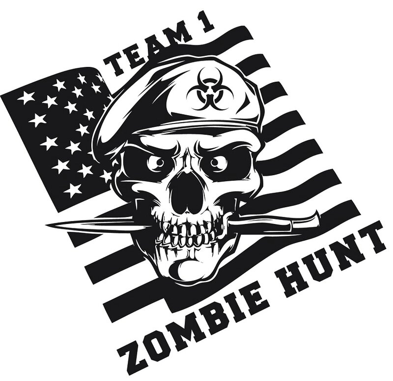 Zombie - zombie outbreak - Zombie party - Zombie response - Zombie hunter - Zombie team - biohazard - Printables - labels - Halloween - Airbone - Special force - Delta force - decal - Unt