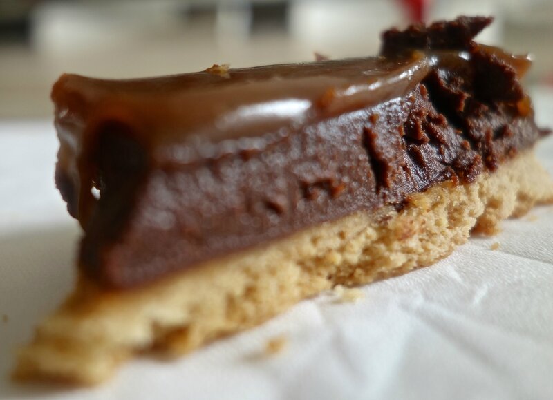 tarte au chocolat et au caramel