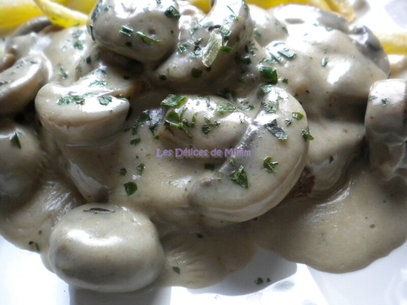 Steak aux champignons 4