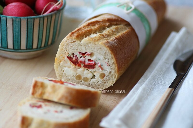 baguette farcie roquefort