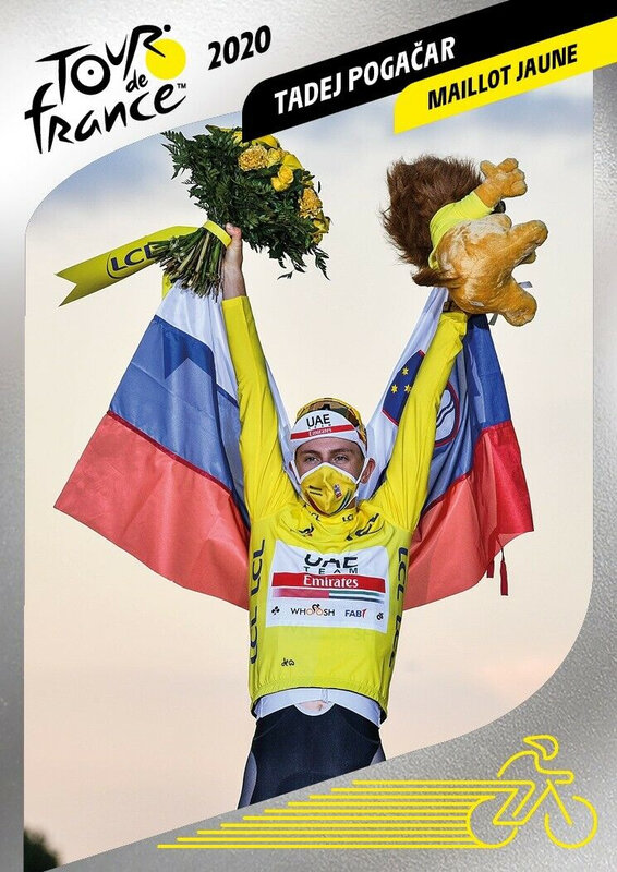 Image Panini Rémi Tajed Pogacar Maillot Jaune