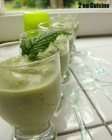 Crème de Fèves à la Menthe recettes legumes Petits pois du jardin comme je les fais...