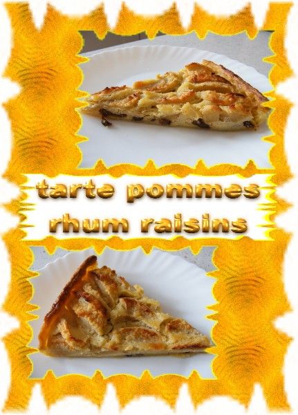tarte pommes-rhum-raisins recettes CARRÉS AUX POMMES ET RAISINS (Express)