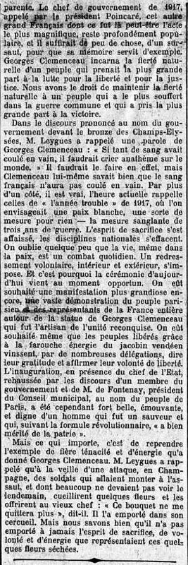 Le Temps clemenceau 25 11 1932