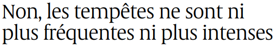 non les tempêtes