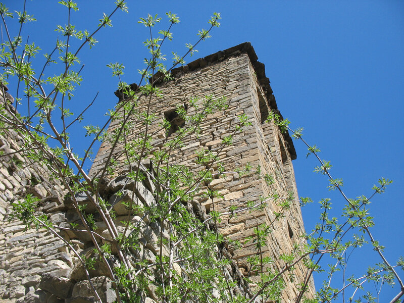 Jaca, église San Juan Bautista, clocher (Espagne)