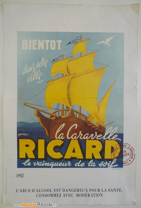 RICARD-Affiche-La-Caravelle-muluBrok-Objet-Pub