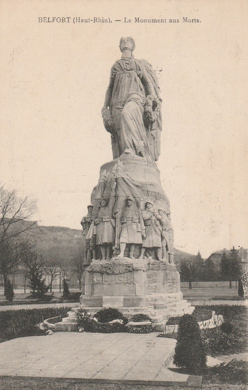 8 CPA Belfort Monument aux Morts R