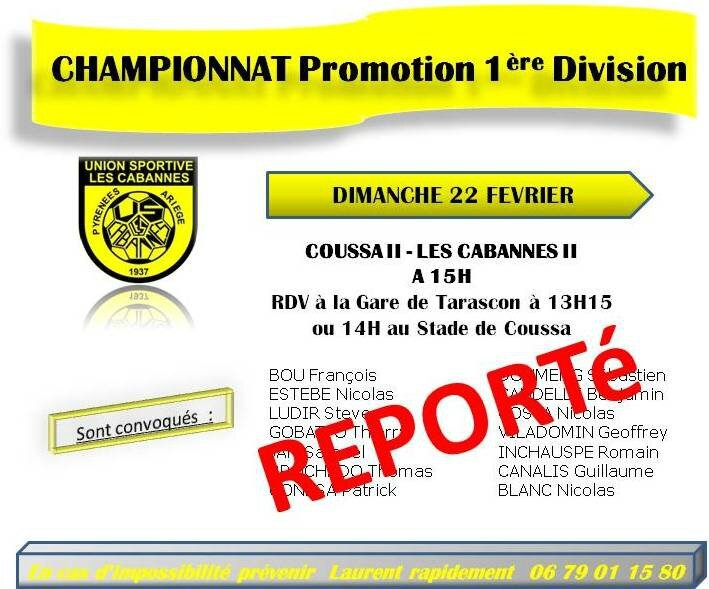 J10 CHAMPIONNAT Promotion 1ère Division